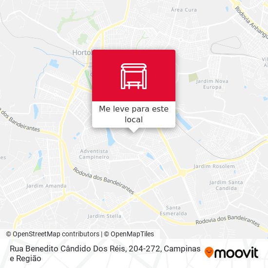 Rua Benedito Cândido Dos Réis, 204-272 mapa