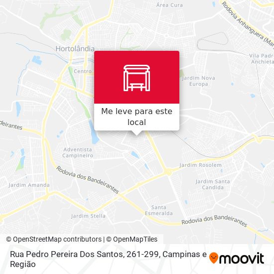 Rua Pedro Pereira Dos Santos, 261-299 mapa