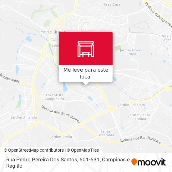 Rua Pedro Pereira Dos Santos, 601-631 mapa
