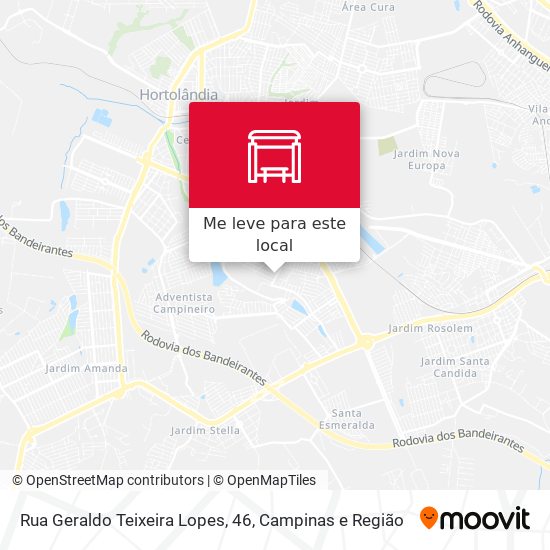 Rua Geraldo Teixeira Lopes, 46 mapa