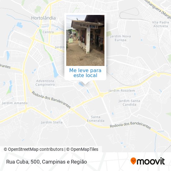 Rua Cuba, 500 mapa