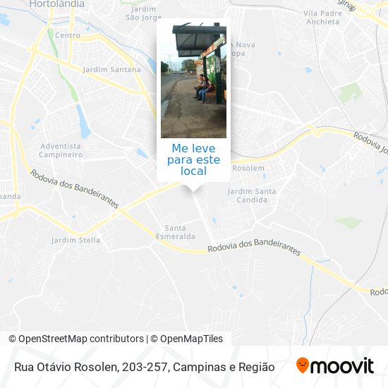 Rua Otávio Rosolen, 203-257 mapa