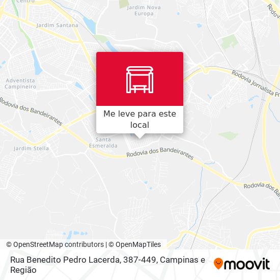 Rua Benedito Pedro Lacerda, 387-449 mapa