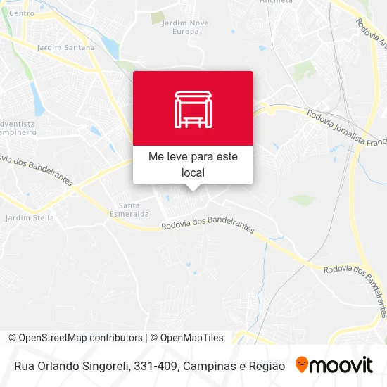 Rua Orlando Singoreli, 331-409 mapa