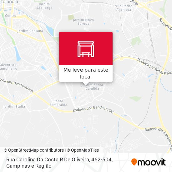 Rua Carolina Da Costa R De Oliveira, 462-504 mapa