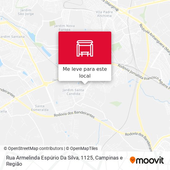 Rua Armelinda Espúrio Da Silva, 1125 mapa