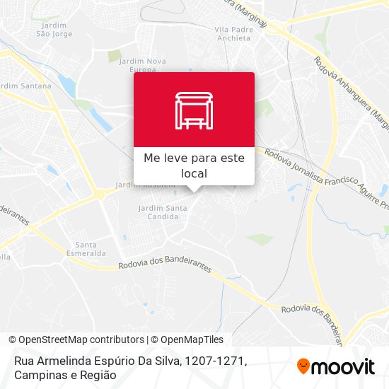 Rua Armelinda Espúrio Da Silva, 1207-1271 mapa