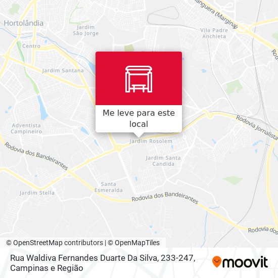 Rua Waldiva Fernandes Duarte Da Silva, 233-247 mapa