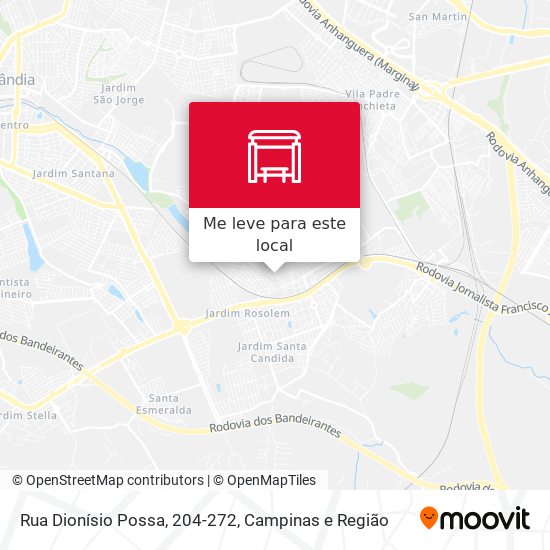 Rua Dionísio Possa, 204-272 mapa