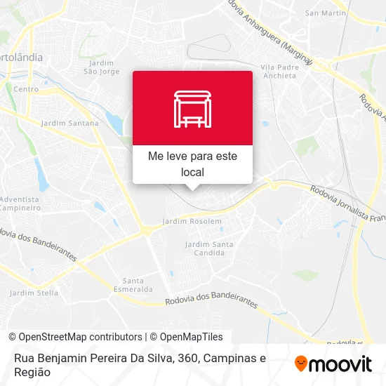 Rua Benjamin Pereira Da Silva, 360 mapa