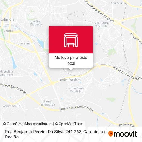Rua Benjamin Pereira Da Silva, 241-263 mapa