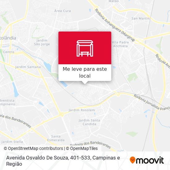 Avenida Osvaldo De Souza, 401-533 mapa