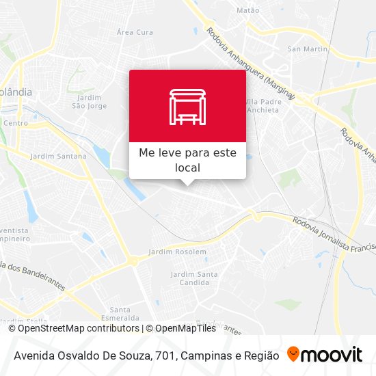 Avenida Osvaldo De Souza, 701 mapa