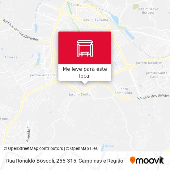 Rua Ronaldo Bôscoli, 255-315 mapa