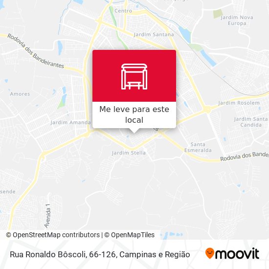 Rua Ronaldo Bôscoli, 66-126 mapa