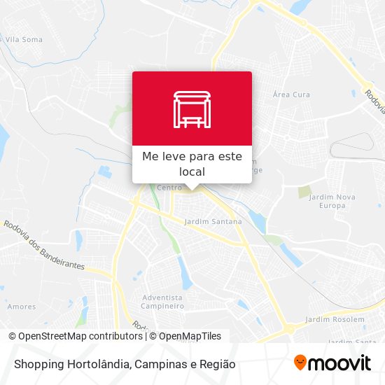 Como chegar até Shopping do Bras em Hortolândia de Ônibus?