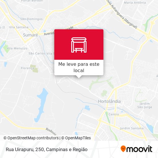 Rua Uirapuru, 250 mapa