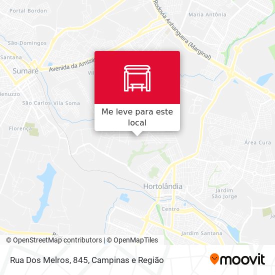 Rua Dos Melros, 845 mapa