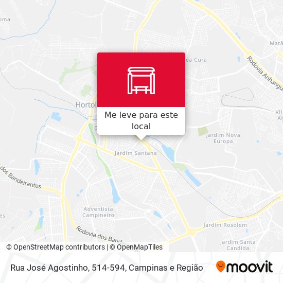 Rua José Agostinho, 514-594 mapa