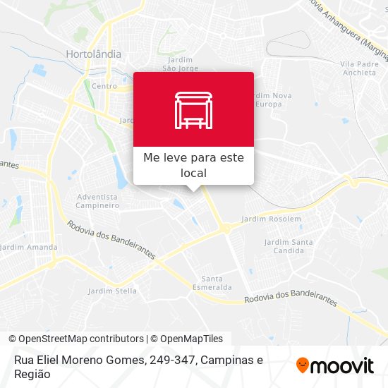 Rua Eliel Moreno Gomes, 249-347 mapa