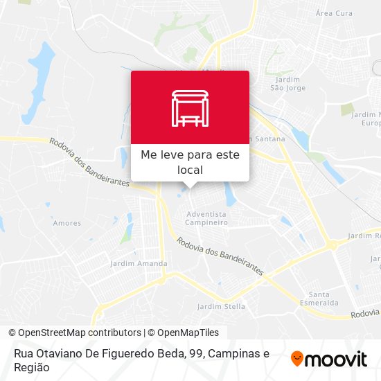 Rua Otaviano De Figueredo Beda, 99 mapa