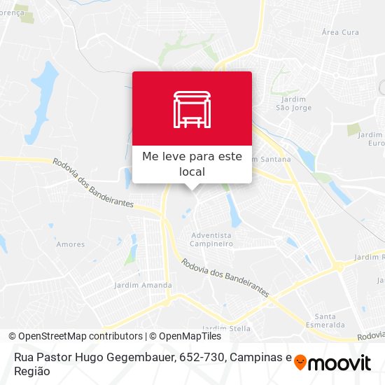Rua Pastor Hugo Gegembauer, 652-730 mapa
