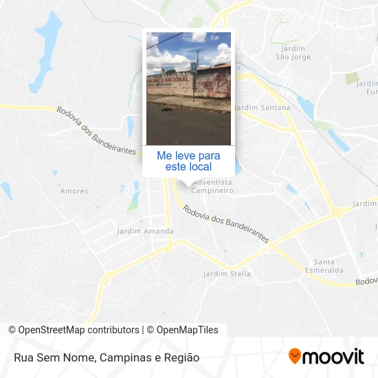 Rua Sem Nome mapa