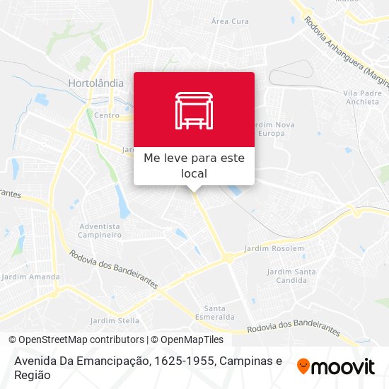 Avenida Da Emancipação, 1625-1955 mapa