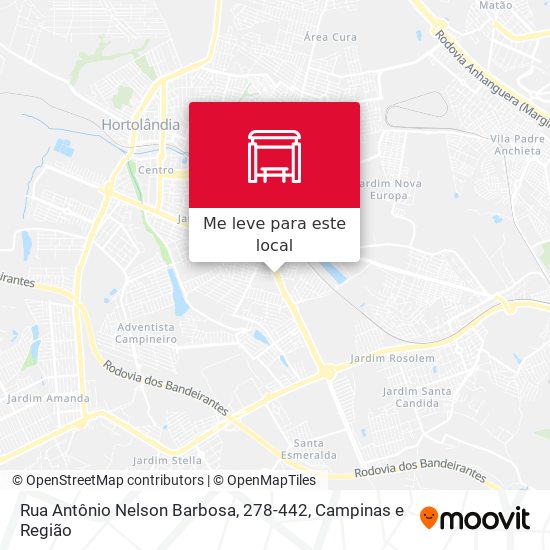 Rua Antônio Nelson Barbosa, 278-442 mapa