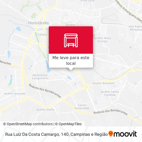 Rua Luíz Da Costa Camargo, 140 mapa