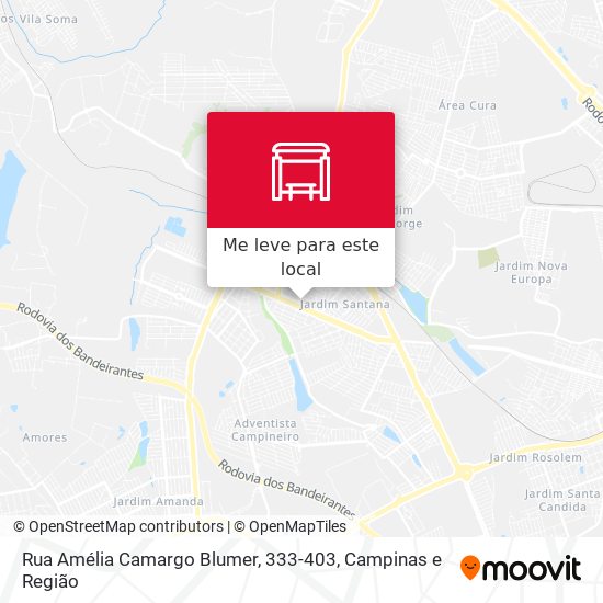 Rua Amélia Camargo Blumer, 333-403 mapa