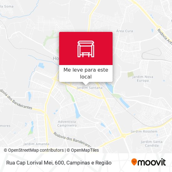 Rua Cap Lorival Mei, 600 mapa