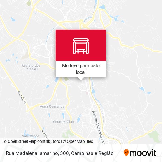 Rua Madalena Iamarino, 300 mapa