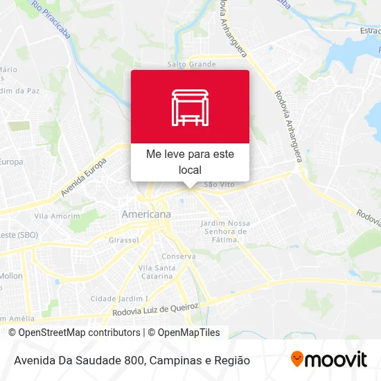 Avenida Da Saudade 800 mapa