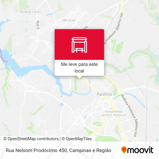 Rua Nelsom Prodócimo 450 mapa