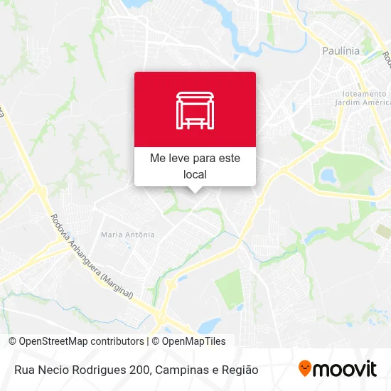 Rua Necio Rodrigues 200 mapa