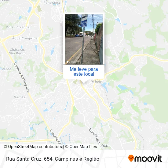 Rua Santa Cruz, 654 mapa