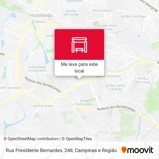 Rua Presidente Bernardes, 248 mapa