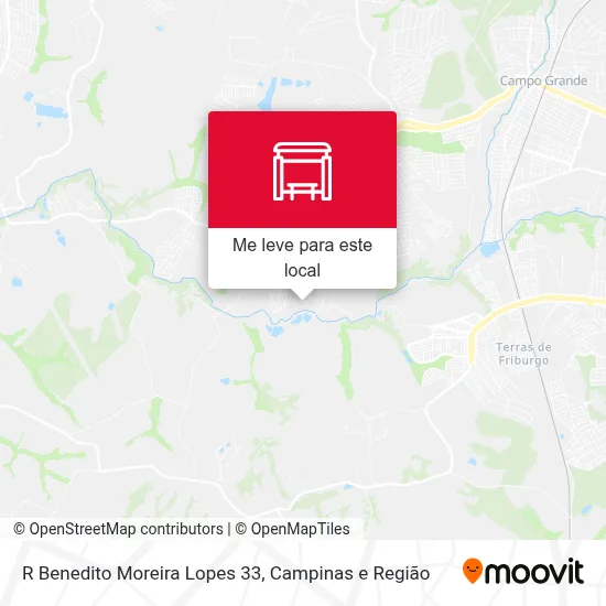 R Benedito Moreira Lopes 33 mapa