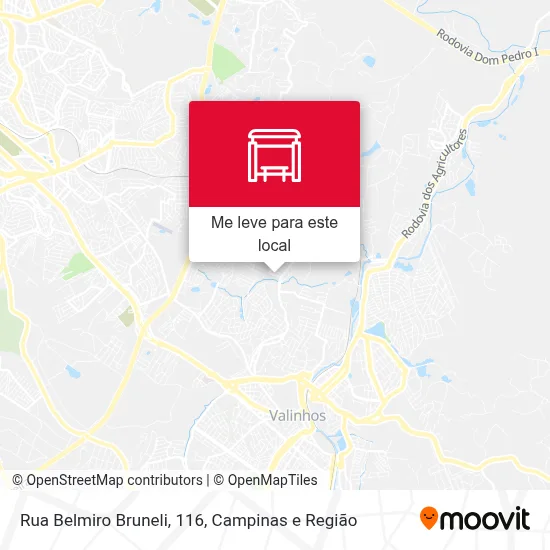 Rua Belmiro Bruneli, 116 mapa