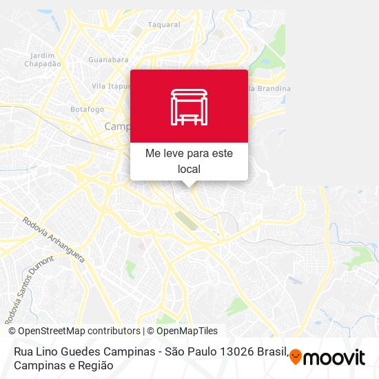 Rua Lino Guedes Campinas - São Paulo 13026 Brasil mapa