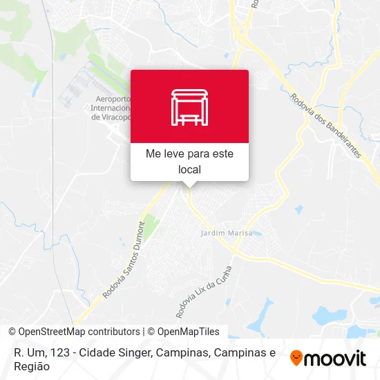 R. Um, 123 - Cidade Singer, Campinas mapa