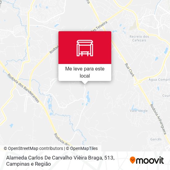 Alameda Carlos De Carvalho Viêira Braga, 513 mapa
