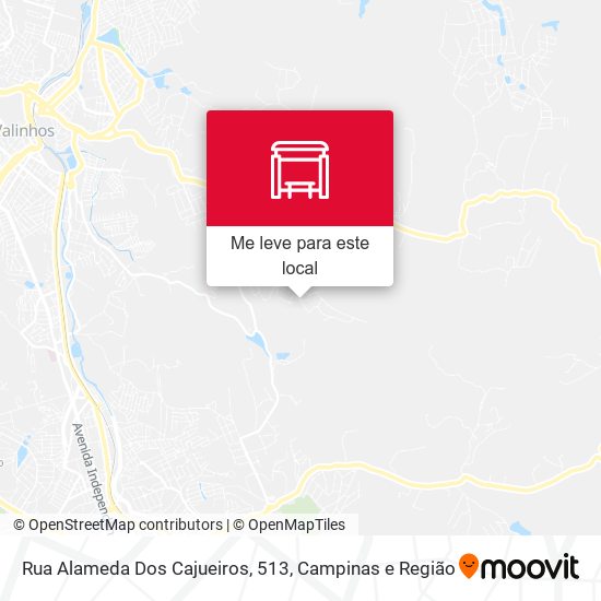 Rua Alameda Dos Cajueiros, 513 mapa