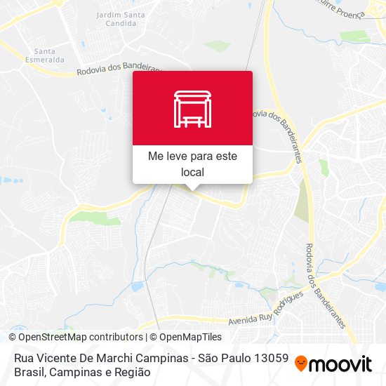 Rua Vicente De Marchi Campinas - São Paulo 13059 Brasil mapa