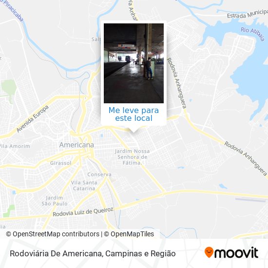 Rodoviária De Americana mapa