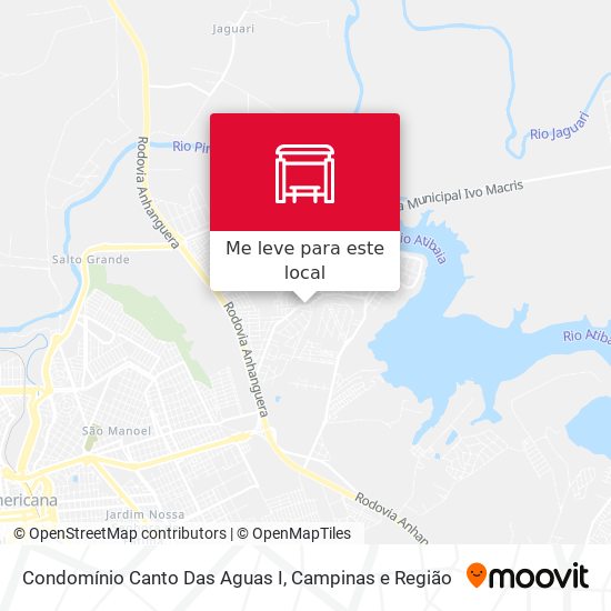 Condomínio Canto Das Aguas I mapa