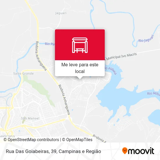 Rua Das Goiabeiras, 39 mapa
