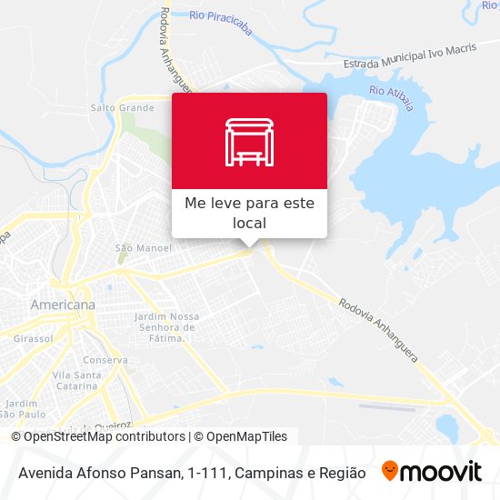 Avenida Afonso Pansan, 1-111 mapa