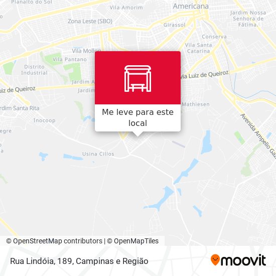 Rua Lindóia, 189 mapa